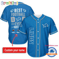 NFL Detroit Lions Best Dad Ever Baseball Jersey