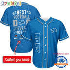 NFL Detroit Lions Best Dad Ever Baseball Jersey