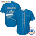 NFL Detroit Lions Football Being A Daddy Father’s Day Baseball Jersey
