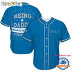 NFL Detroit Lions Football Being A Daddy Father’s Day Baseball Jersey