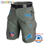NFL Detroit Lions Football Team Military Tactical Shorts