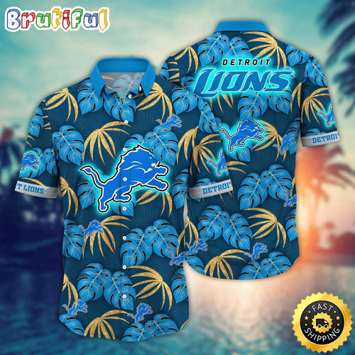 NFL Detroit Lions Hawaii Shirt Flower Beachy Keen Fashion