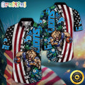NFL Detroit Lions Hawaii Shirt Mascot Aloha Summer Shirt