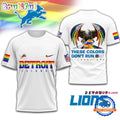 NFL Detroit Lions Human Rights Campaign LGBT Pride Month 3D T Shirt