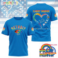 NFL Detroit Lions LGBT Happy Pride Month 2025 3D T Shirt