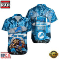 NFL Detroit Lions Mascot Football Aloha Hawaiian Shirt