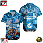 NFL Detroit Lions Mascot Football Aloha Hawaiian Shirt