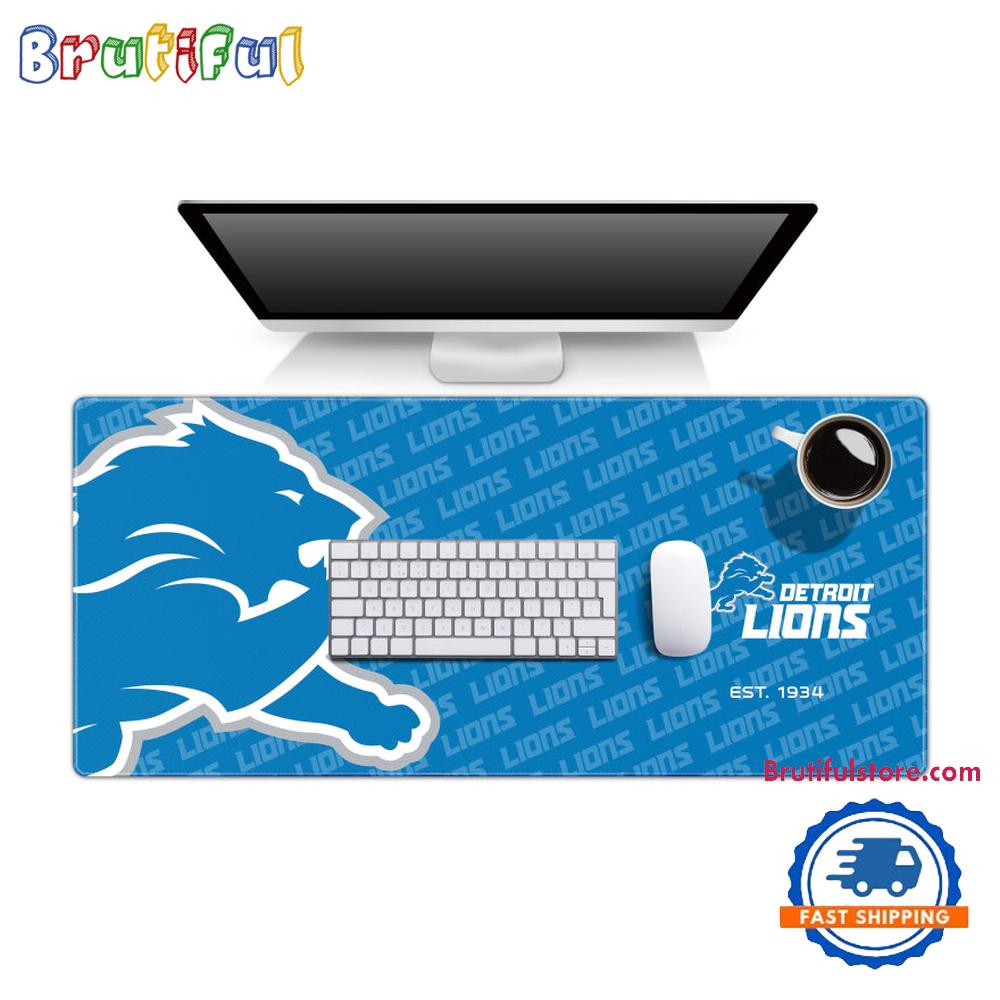 NFL Detroit Lions Mouse Mats, Football Logo Series Desk Mouse Pad
