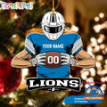 NFL Detroit Lions Special Football Game Player Christmas Ornament