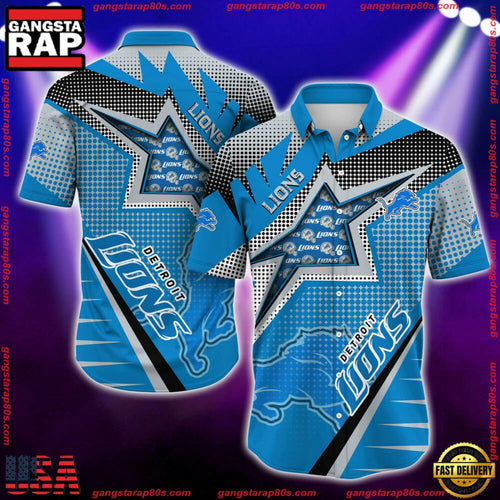 NFL Detroit Lions Special Football Team New Design Hawaiian Shirt