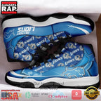 NFL Detroit Lions Unique Design Air Jordan 11 Running Sneaker Shoes