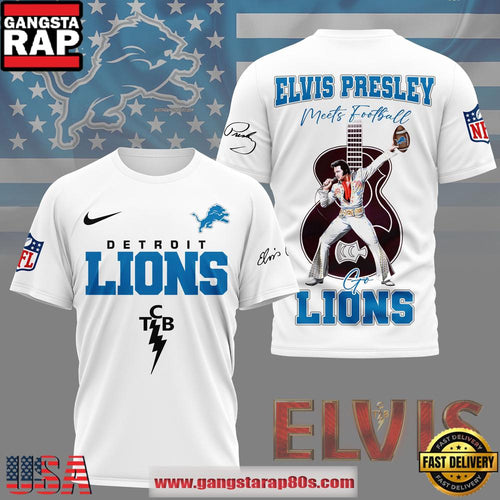 NFL Detroit Lions x Elvis Presley 2026 Unisex T-Shirt