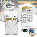 NFL Green Bay Packers 2025 SCHEDULE All Over Print Shirt, 2025 Football Schedule Shirts