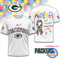 NFL Green Bay Packers Autism Awareness Accept Understand Love All Over Print Shirt