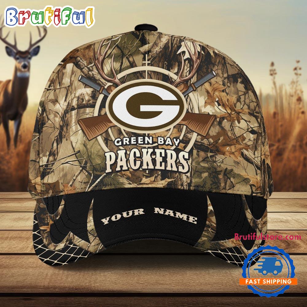 NFL Green Bay Packers Camo Hunting Cap, Football Team Camo Hunting Hats