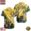 NFL Green Bay Packers Football American Flag Mascot Custom Name Aloha Hawaiian Shirt