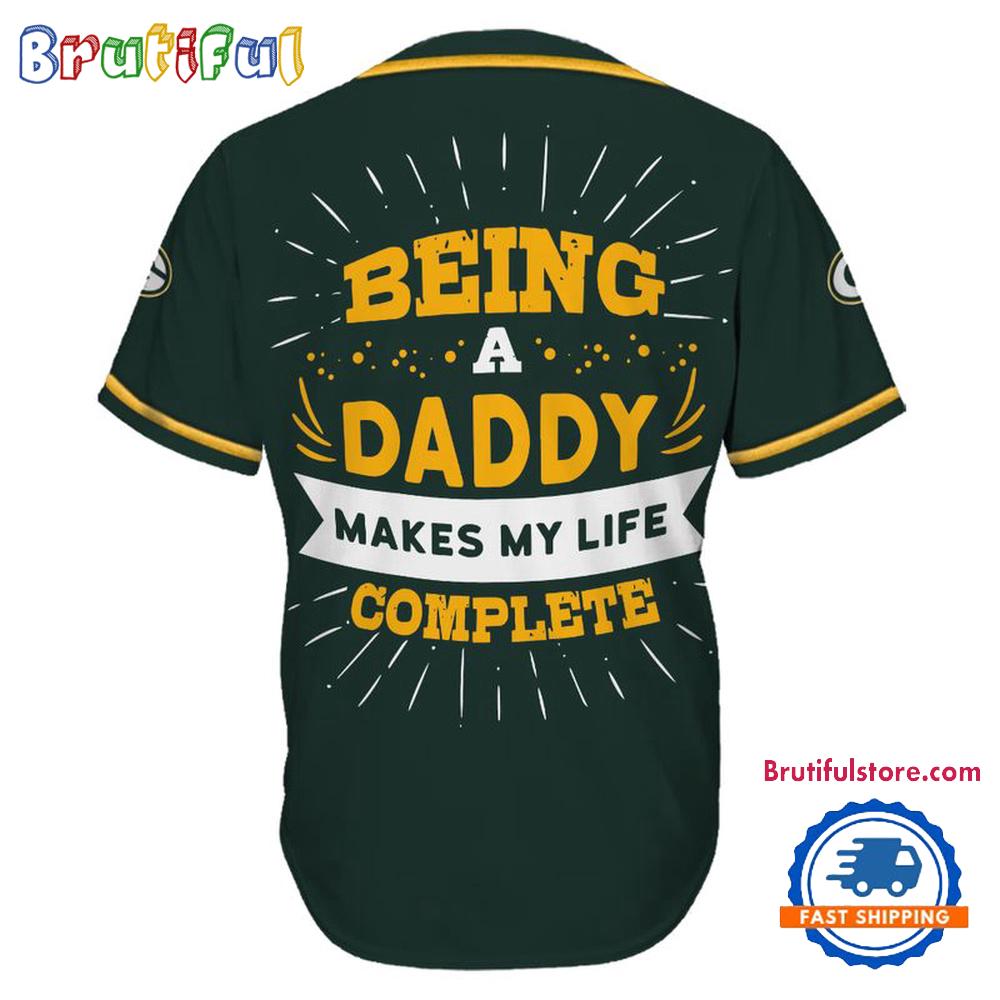 NFL Green Bay Packers Football Being A Daddy Father’s Day Baseball Jersey