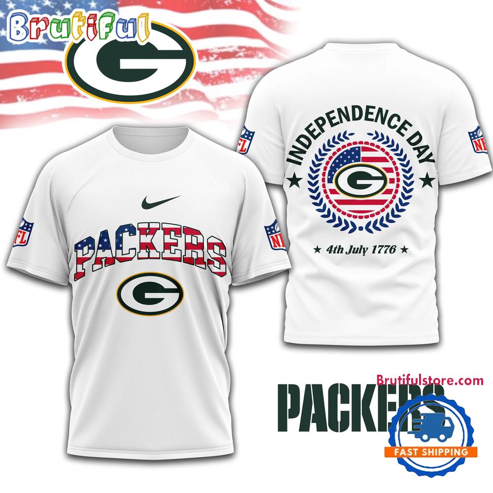 NFL Green Bay Packers Football Team Independence Day New Design 3D Shirt