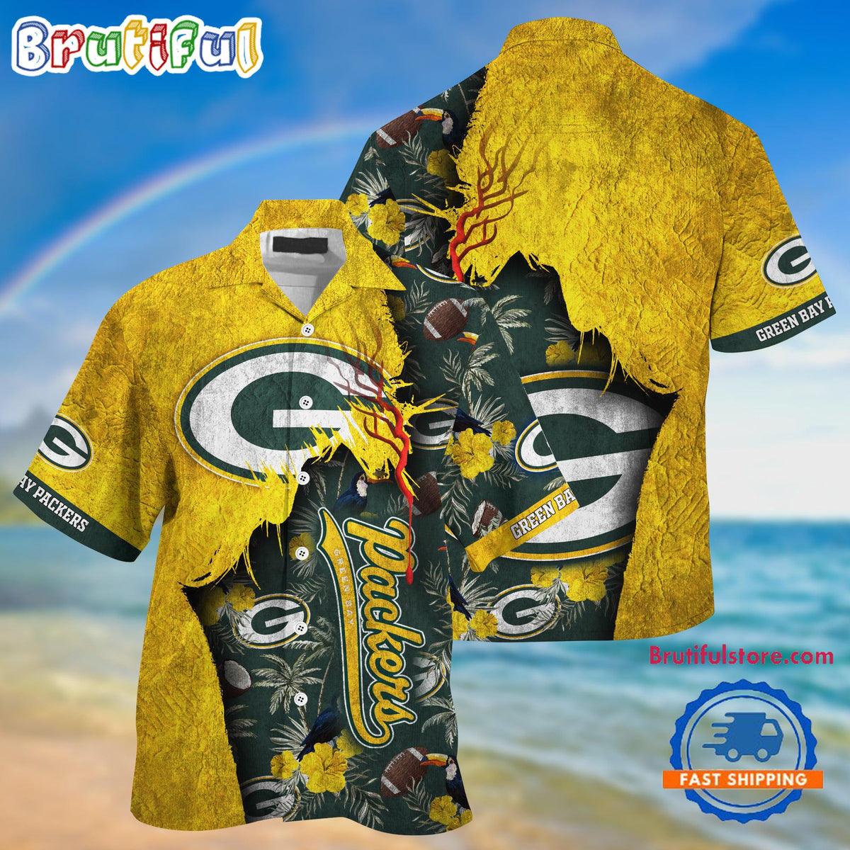 NFL Green Bay Packers Football Team Summer God Hawaii Shirt