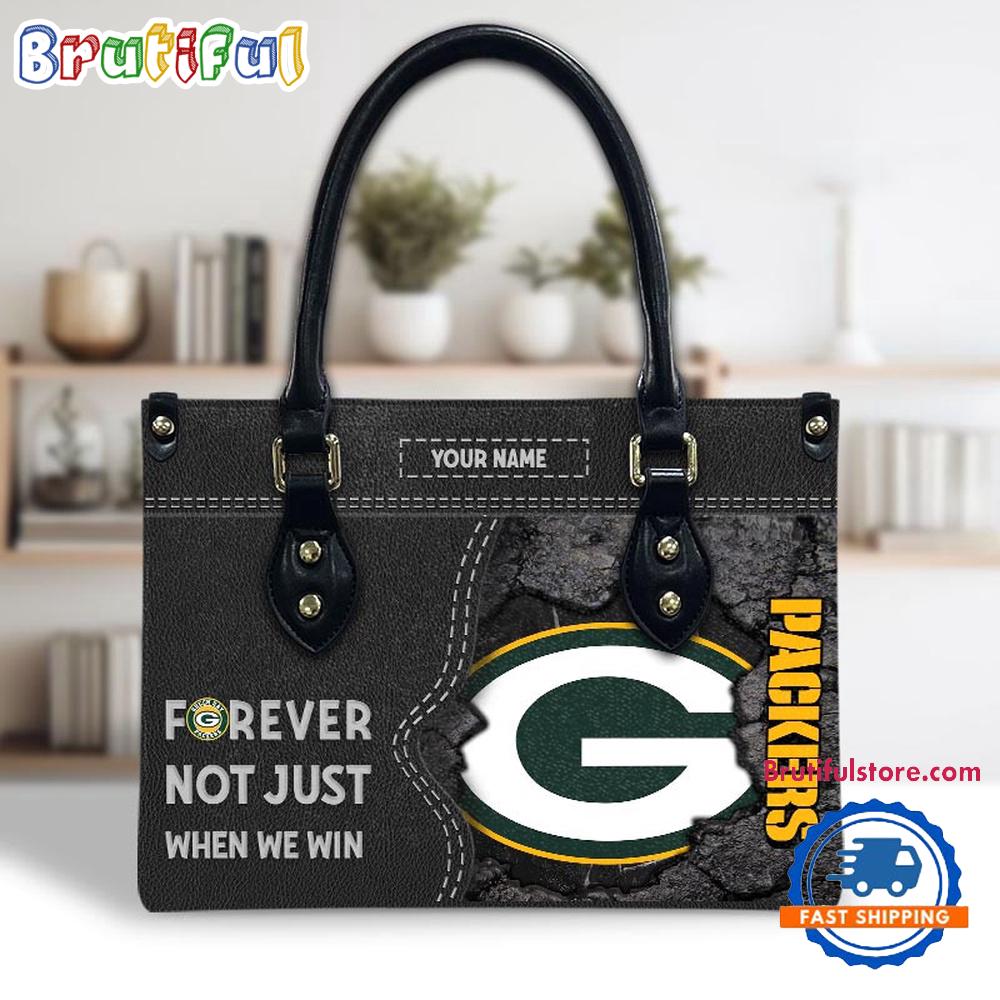 NFL Green Bay Packers Forever Not Just When We Win Women’s Leather Hand Bag