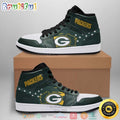 NFL Green Bay Packers Green White Sneaker Air Jordan 1 High Sneakers