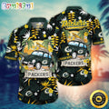 NFL Green Bay Packers Hawaii Shirt Car Plam Tree Aloha Shirt