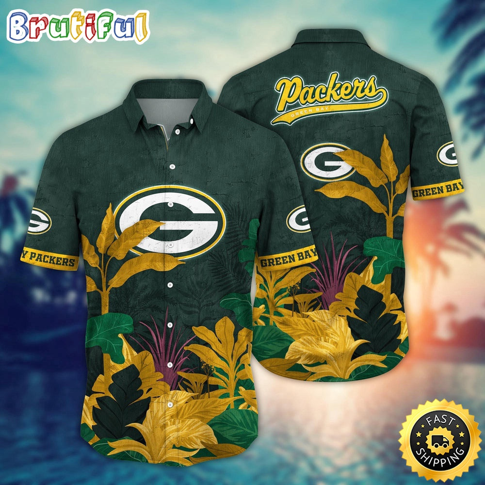 NFL Green Bay Packers Hawaii Shirt Flower Hawaiian Style Statements