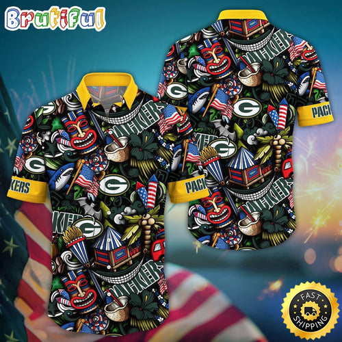 NFL Green Bay Packers Hawaii Shirt Tiki Me Off Aloha Shirt