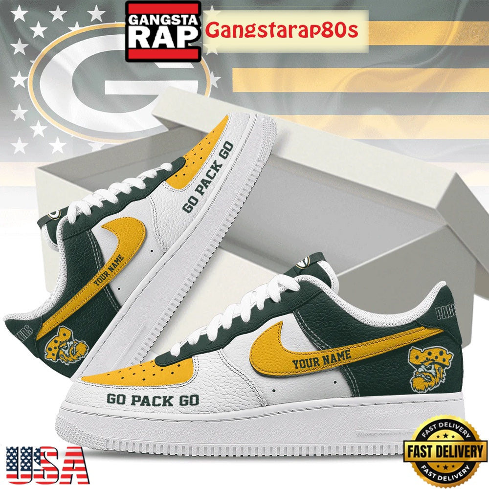 NFL Green Bay Packers New Season Custom Nike Air Force 1 Sneakers Shoes