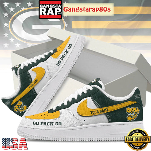 NFL Green Bay Packers New Season Custom Nike Air Force 1 Sneakers Shoes