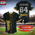 NFL Green Bay Packers Custom Name Number Name Number Baseball Jersey Shirt