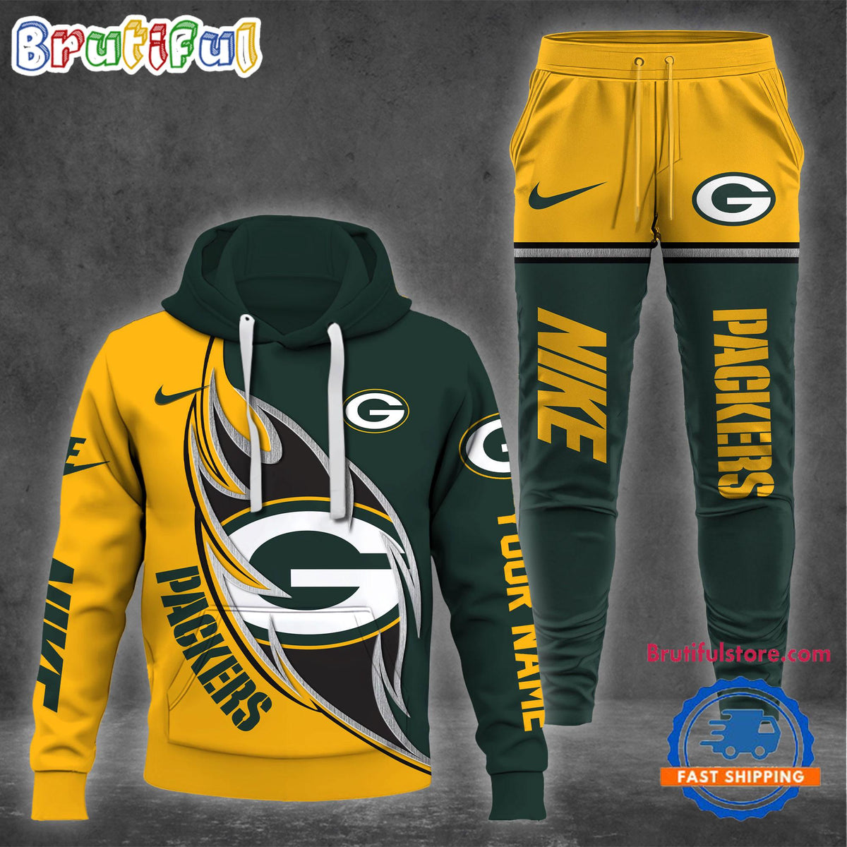 NFL Green Bay Packers Special Football Team Design Hoodie And Pants
