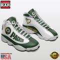 NFL Green Bay Packers Sport Team New Design Air Jordan 13 Running Sneakers Shoes