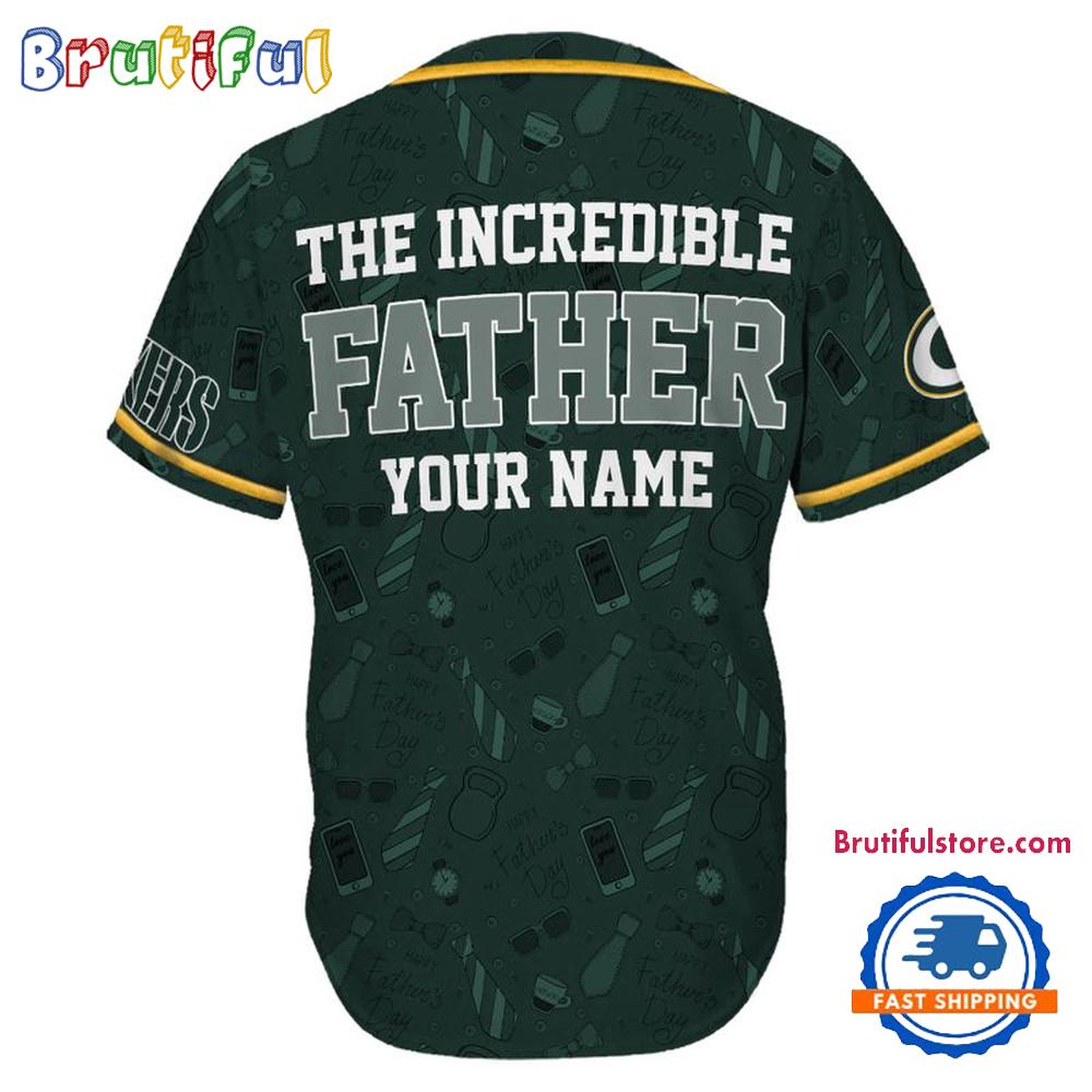 NFL Green Bay Packers The Increadible Father Baseball Jersey