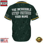 NFL Custom Name Green Bay Packers The Increadible Step Father’s Day New Design Baseball Jersey Shirt