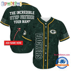 NFL Green Bay Packers The Increadible Step Father’s Day Baseball Jersey