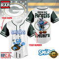 NFL Green Bay Packers The Smurfs Movie Unique Design Custom Baseball Jersey