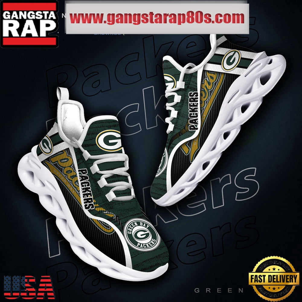 NFL Green Bay Packers Unique Design Max Soul Shoes Running Sneakers