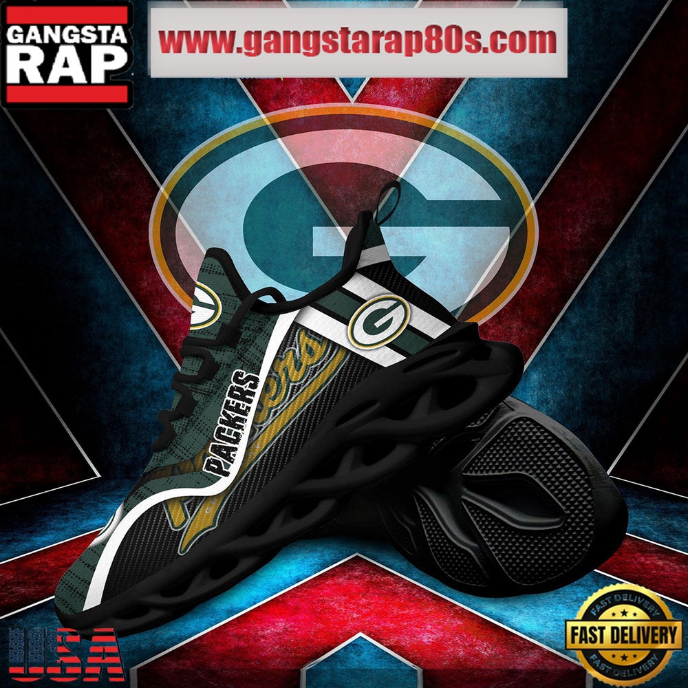 NFL Green Bay Packers Unique Design Max Soul Shoes Running Sneakers