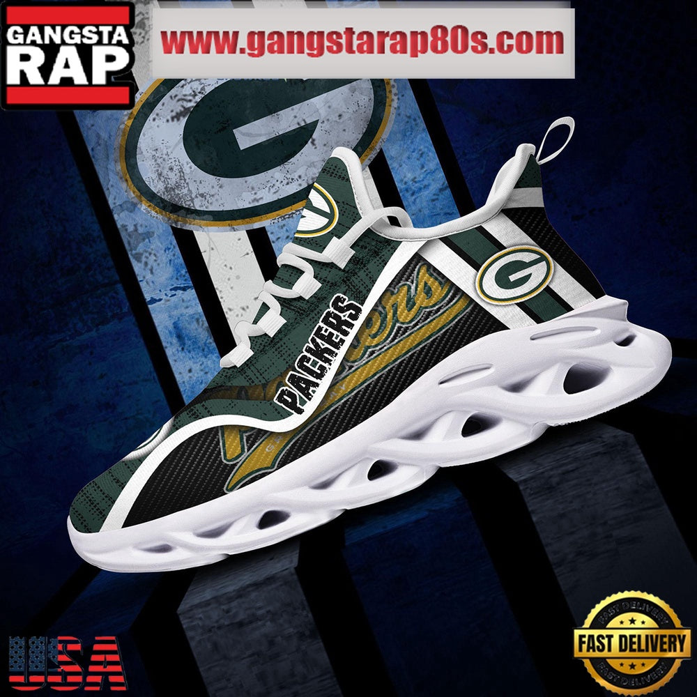 NFL Green Bay Packers Unique Design Max Soul Shoes Running Sneakers