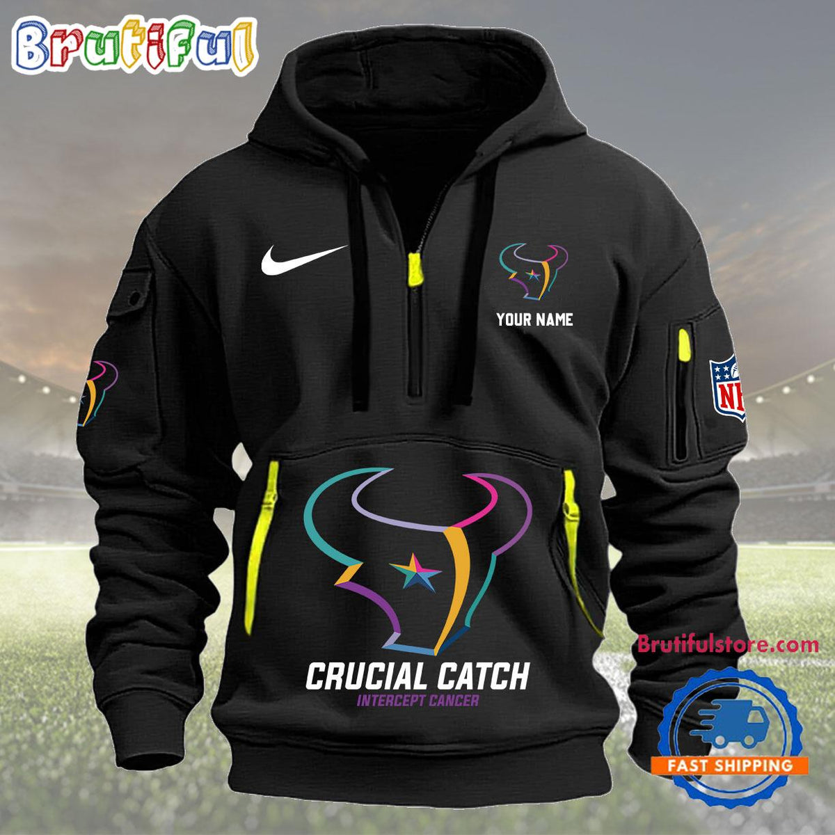 NFL Houston Texans 2024 NFL Crucial Catch Custom New Hoodie
