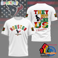NFL Houston Texans 2025 Juneteenth Freedom Day 3D Shirt