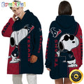 NFL Houston Texans Blanket Hoodie For Fans Unisex Hoodie