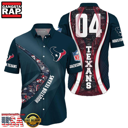 NFL Houston TexansCustom Name Number New Design Hawaiian Shirt For Men Women