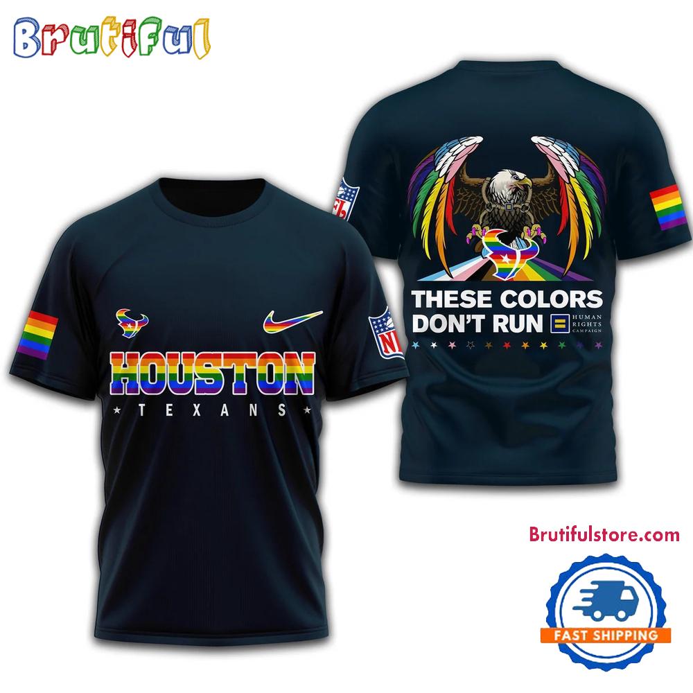 NFL Houston Texans Football Human Rights Campaign LGBT 2025 3D Shirt