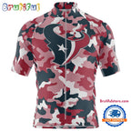 NFL Houston Texans Football Team Colorful Camo Cycling Jersey