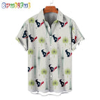 NFL Houston Texans Football Team Logo Funny Aloha Hawaiian Shirt