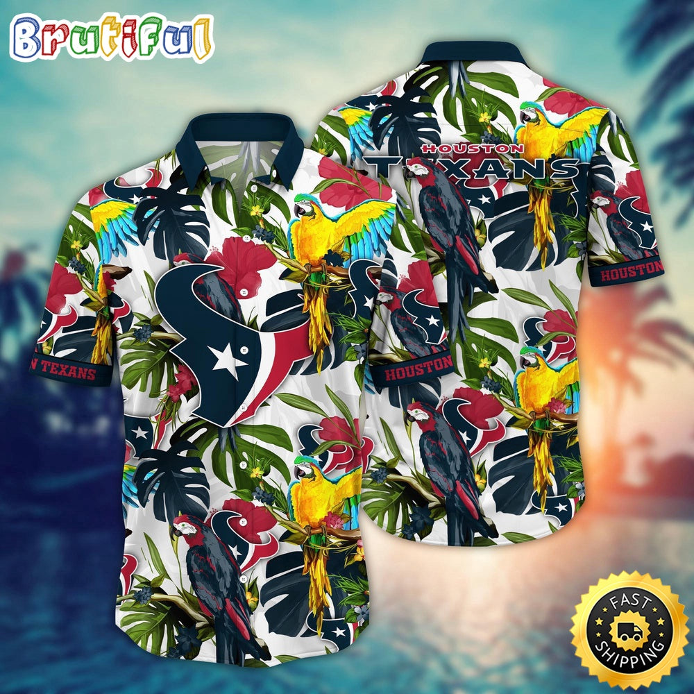 NFL Houston Texans Hawaii Shirt Flower Sunshine Inspired Tops