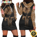 NFL Houston Texans Hoodie Dress American Flag Camouflage Skull
