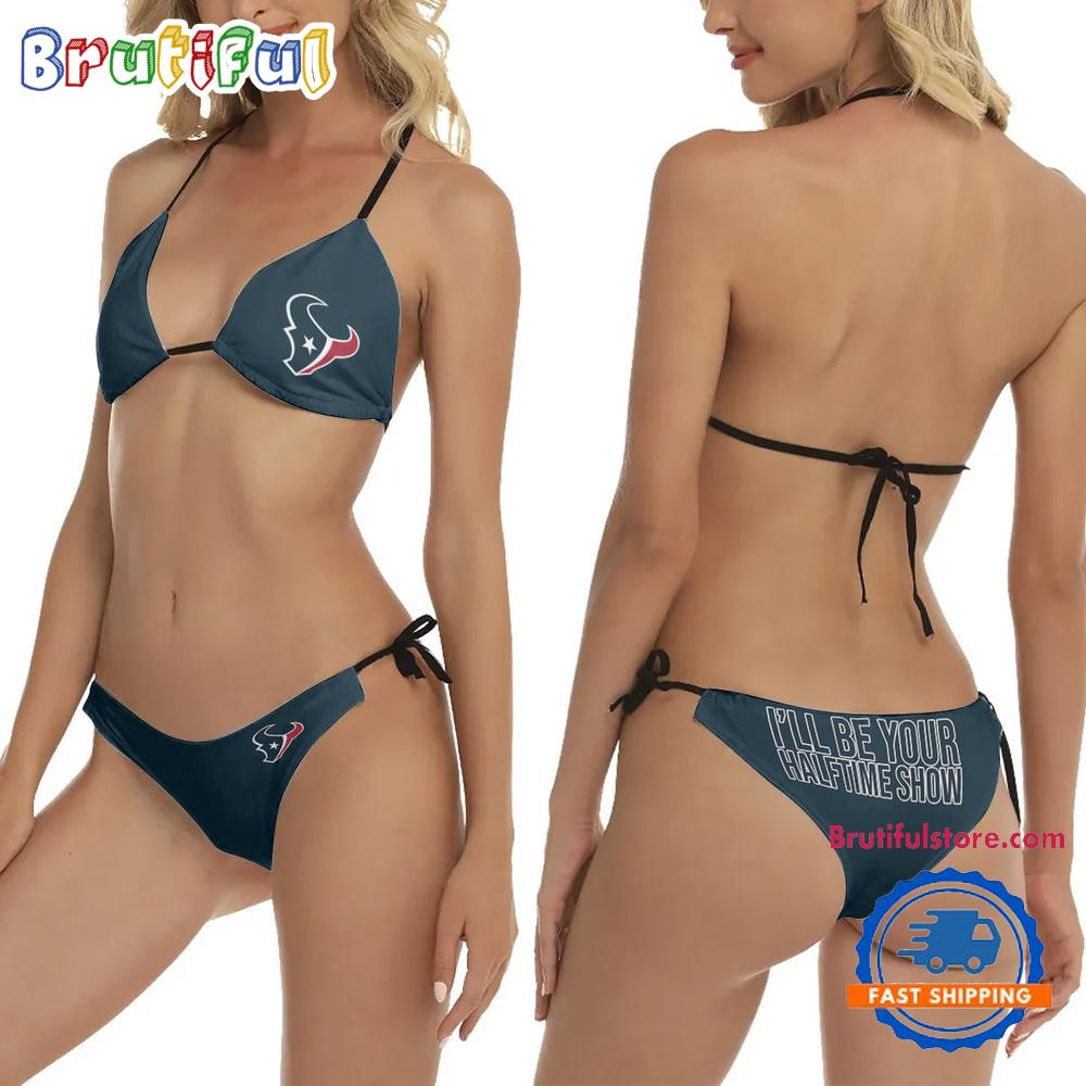 NFL Houston Texans I’ll Be Your Halftime Show 2 Piece Women’s Bikini Swimsuit